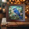 Blue Jay Brilliance: Artisanal Stained Glass-Inspired Ceramic Tile product 2